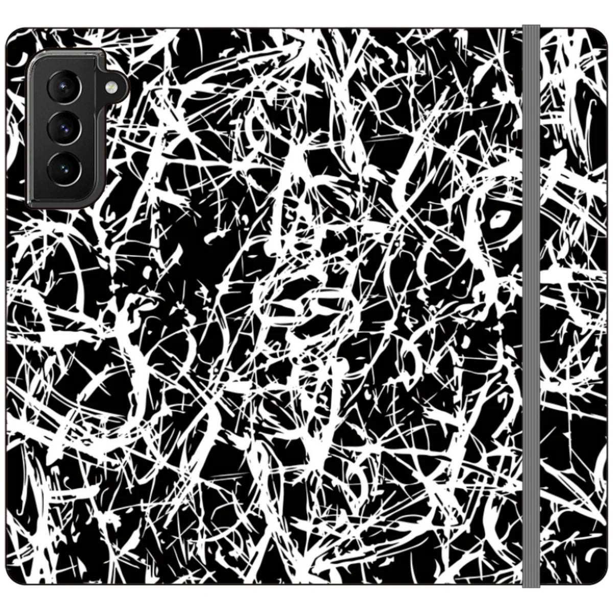 Black-White Grunge — S21 Plus Wallet Case — Finnaij