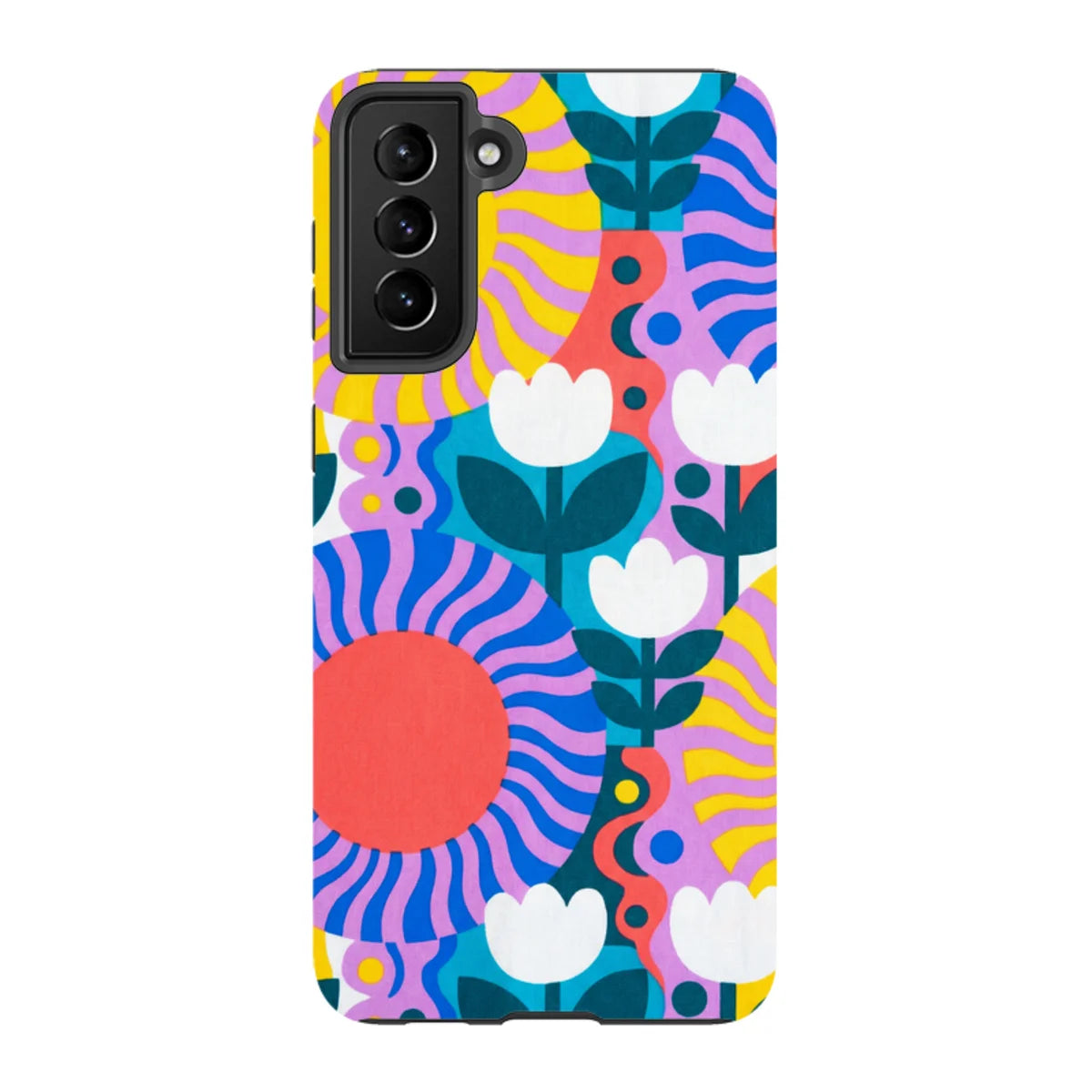 Midnight Sun Mod Bloom by Salla Niemi — S21 Plus Tough Case — Finnaij
