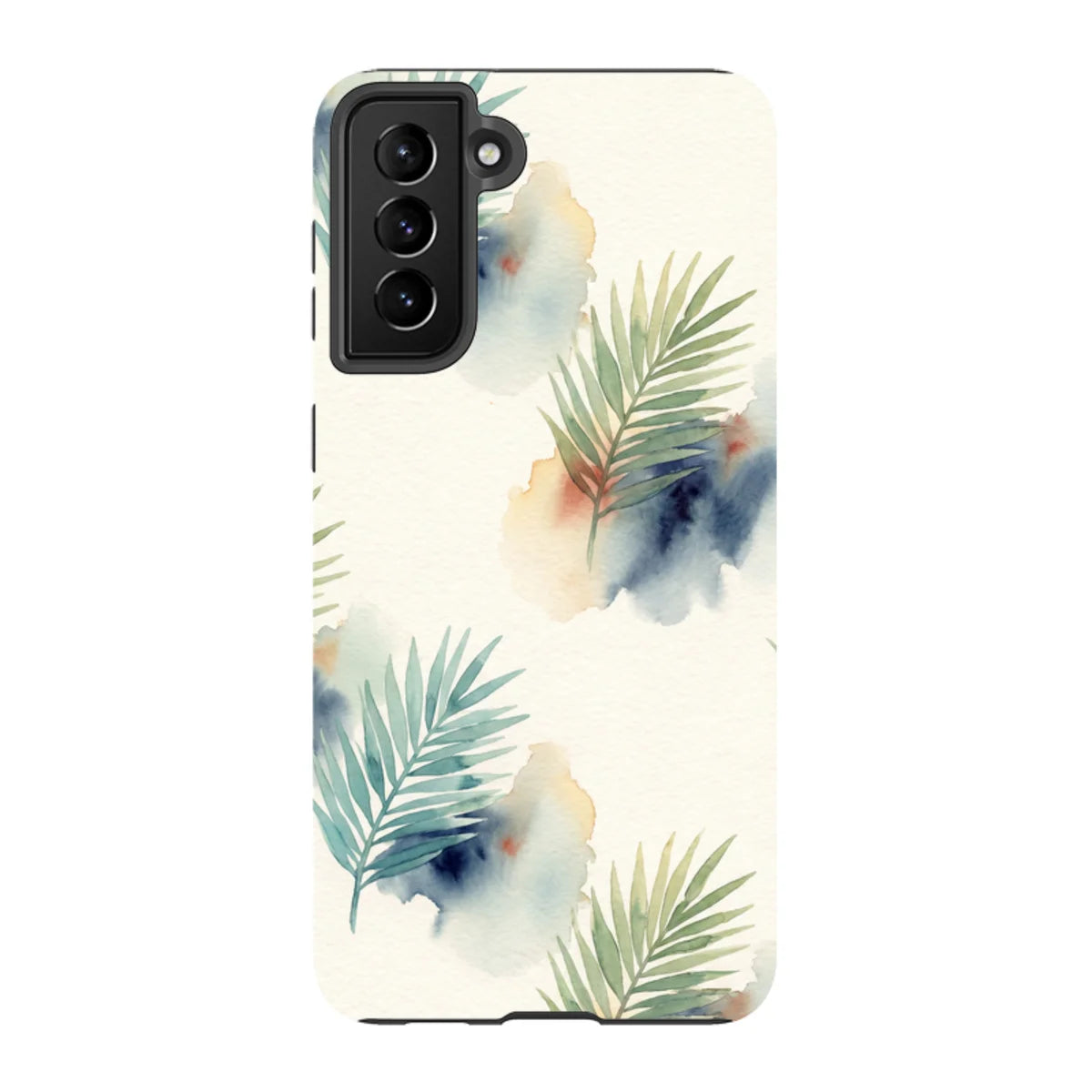 Palm Frond Breeze Pattern by Tobi Akinyemi — S21 Plus Tough Case — Finnaij