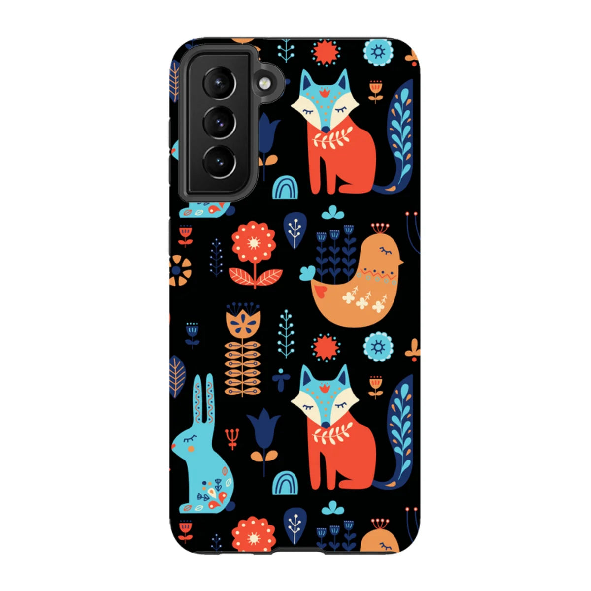 Nordic Ornament Black — S21 Plus Tough Case — Finnaij