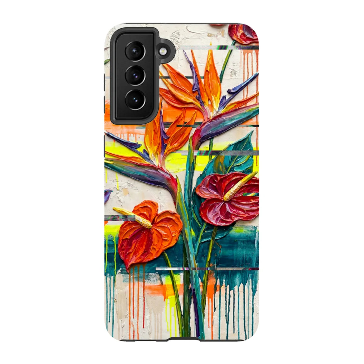 Tropical Flowers by Frida Lövström — S21 Plus Tough Case — Finnaij