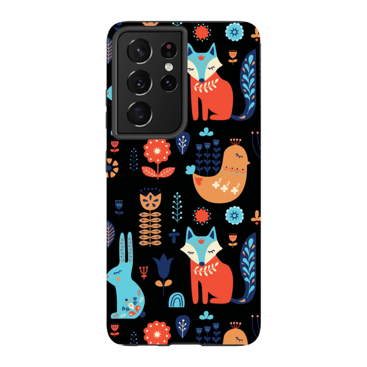 Nordic Ornament Black — S21 Ultra Tough Case — Finnaij