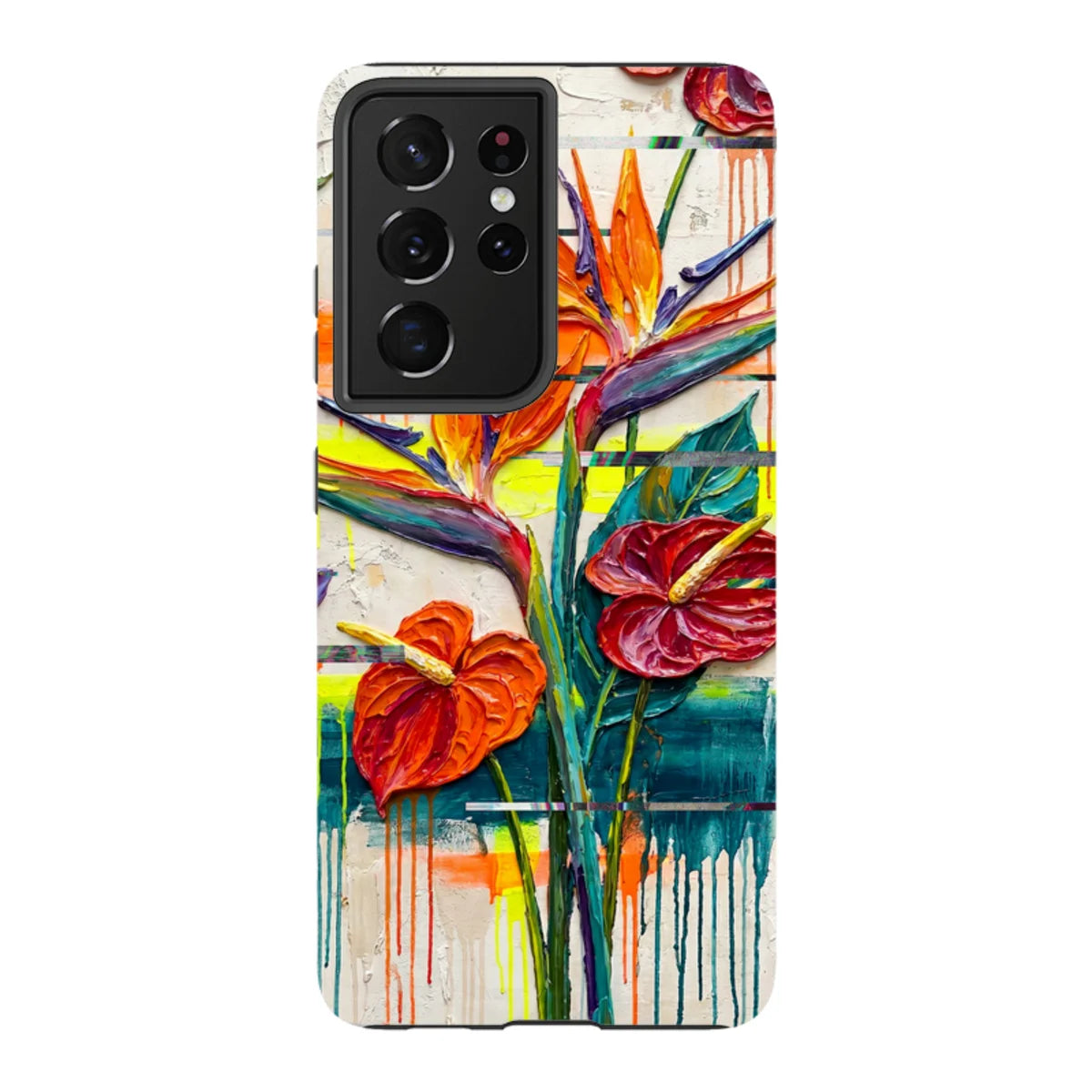 Tropical Flowers by Frida Lövström — S21 Ultra Tough Case — Finnaij