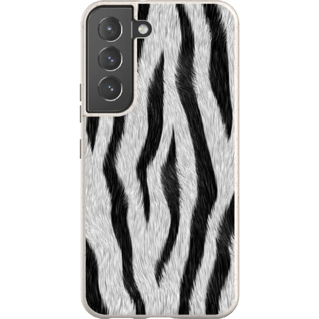 Zebra Groove — S22 Samsung Galaxy Bio-degradable Case — Finnaij