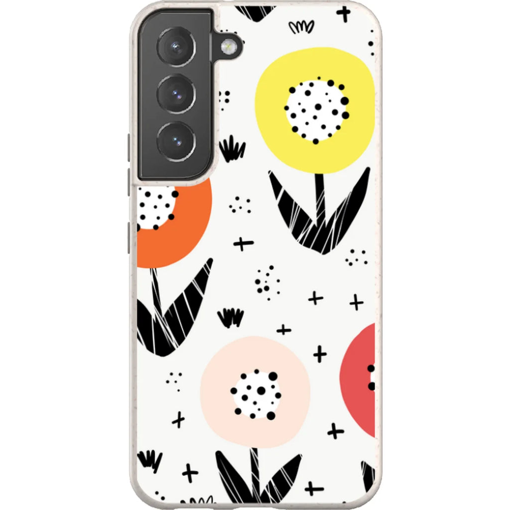 Botanical Doodle — S22 Samsung Galaxy Bio-degradable Case — Finnaij