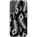 Feathers in Bloom Black — S22 Samsung Galaxy Bio-degradable Case — Finnaij