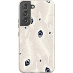 Feathers in Bloom Natural — S22 Samsung Galaxy Bio-degradable Case — Finnaij
