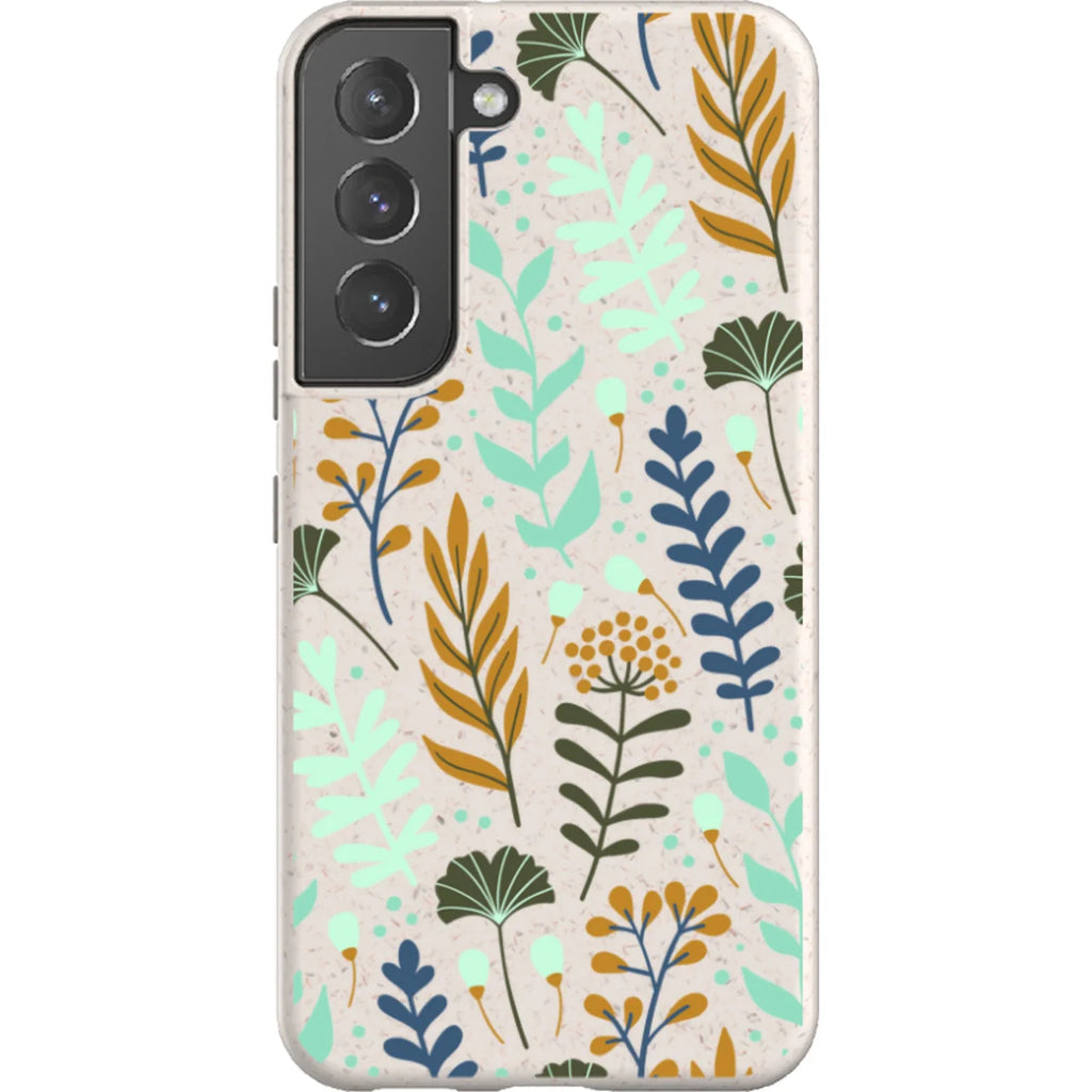 Wild Floral Natural — S22 Samsung Galaxy Bio-degradable Case — Finnaij