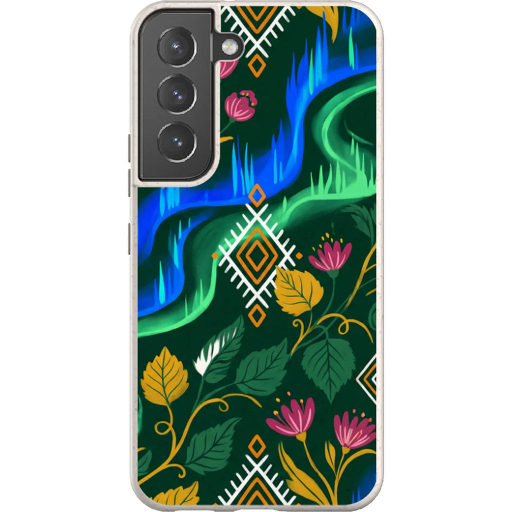 Aurora Birch Bloom by Aino Kallio — S22 Samsung Galaxy Bio-degradable Case — Finnaij
