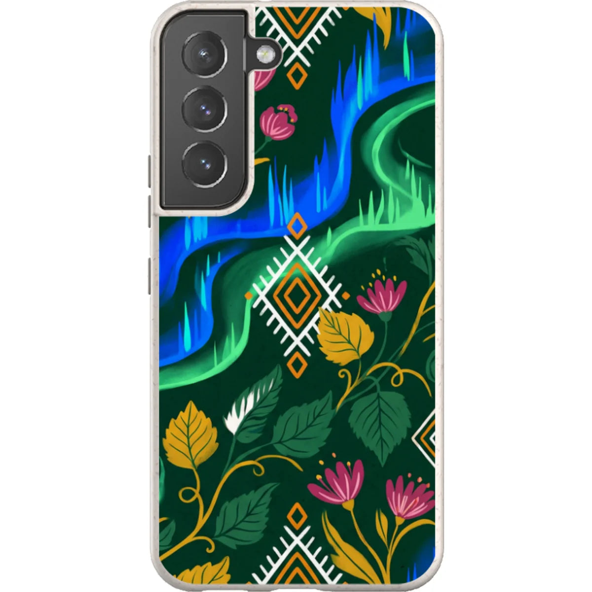 Aurora Birch Bloom by Aino Kallio — S22 Samsung Galaxy Bio-degradable Case — Finnaij