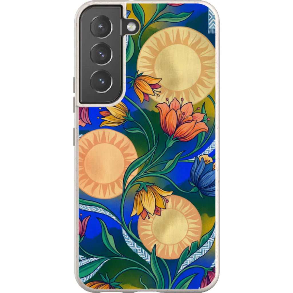 Midnight Sun Garden by Aino Kallio — S22 Samsung Galaxy Bio-degradable Case — Finnaij