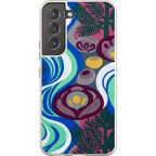 Sauna Bloom Motif by Aino Kallio — S22 Samsung Galaxy Bio-degradable Case — Finnaij