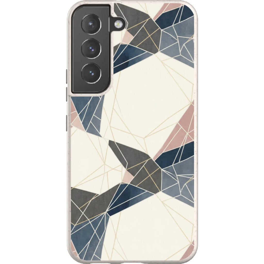 Frozen Lake Geometry by Elsi Vaarala — S22 Samsung Galaxy Bio-degradable Case — Finnaij