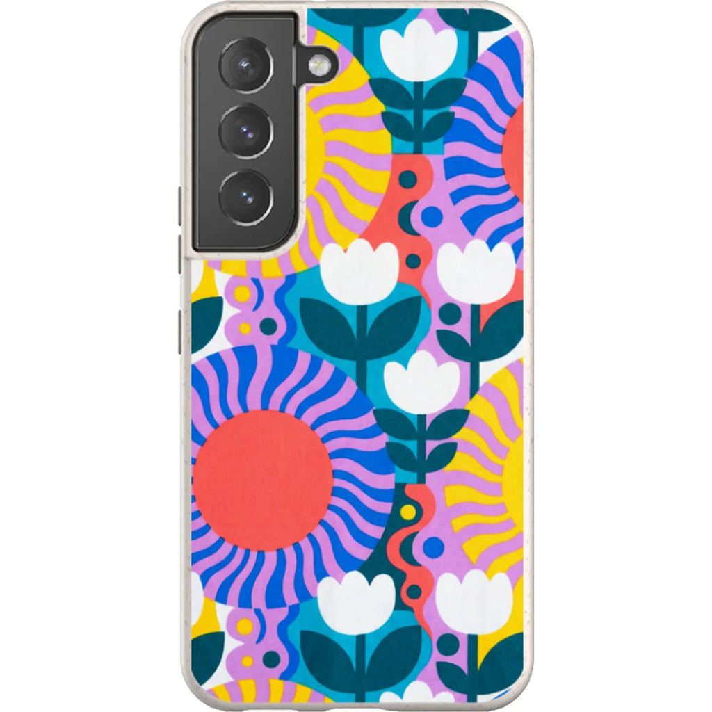 Midnight Sun Mod Bloom by Salla Niemi — S22 Samsung Galaxy Bio-degradable Case — Finnaij