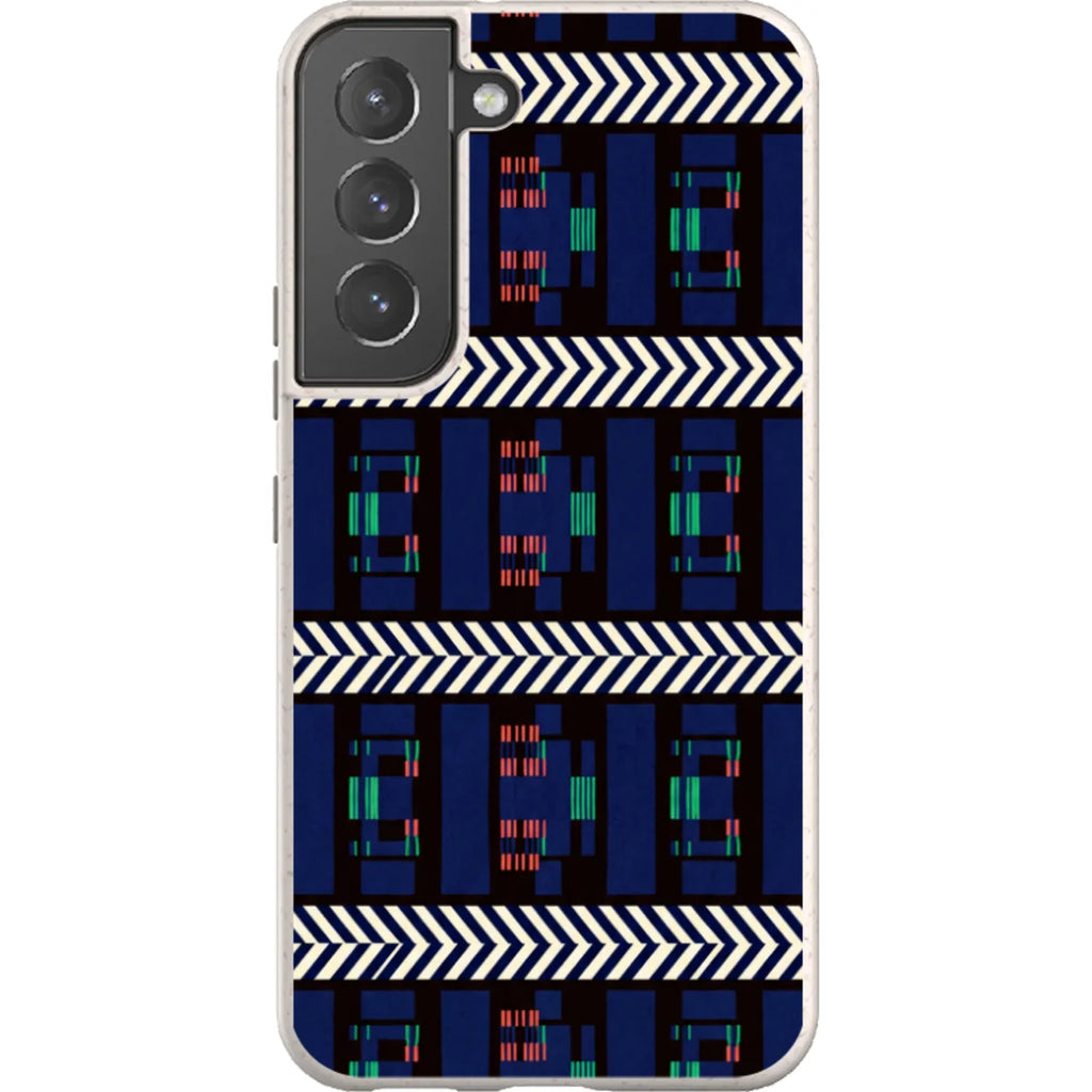 Midnight Aso-Oke by Ada Okoye — S22 Samsung Galaxy Bio-degradable Case — Finnaij