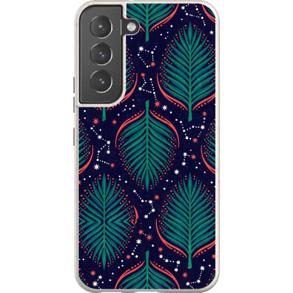Palm Frond Constellations by Ada Okoye — S22 Samsung Galaxy Bio-degradable Case — Finnaij
