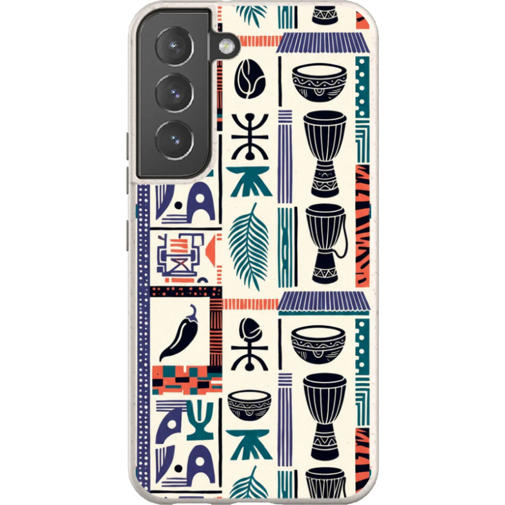 Market Day Icons by Ada Okoye — S22 Samsung Galaxy Bio-degradable Case — Finnaij