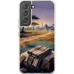 Aso-Oke Accent in the Landscape by Tobi Akinyemi — S22 Samsung Galaxy Bio-degradable Case — Finnaij