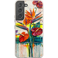 Tropical Flowers by Frida Lövström — S22 Samsung Galaxy Bio-degradable Case — Finnaij