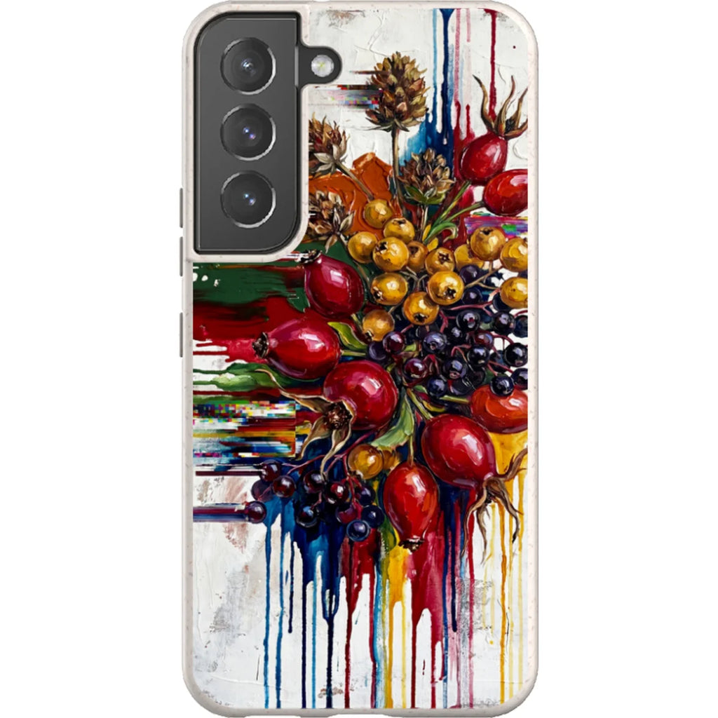 Autumn Berries and Botanicals by Frida Lövström — S22 Samsung Galaxy Bio-degradable Case — Finnaij
