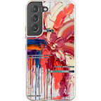 Abstract Florals by Frida Lövström — S22 Samsung Galaxy Bio-degradable Case — Finnaij