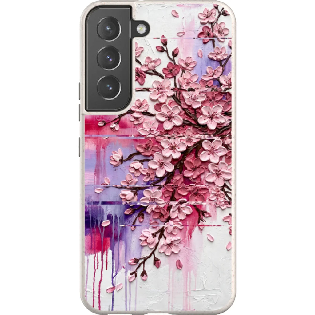 Cherry Blossoms by Frida Lövström — S22 Samsung Galaxy Bio-degradable Case — Finnaij