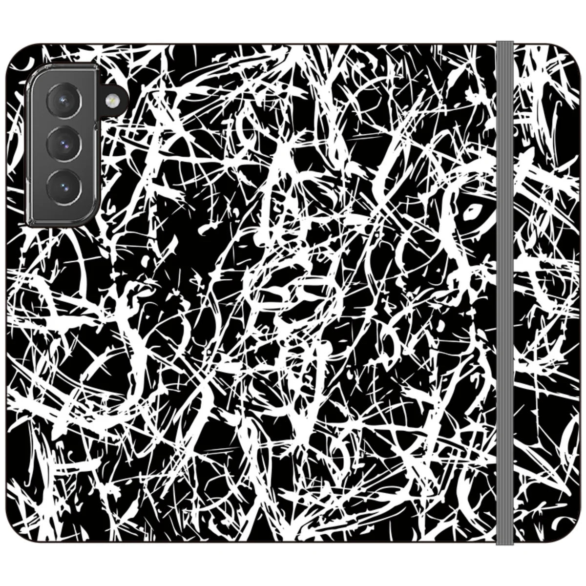 Black-White Grunge — S22 Wallet Case — Finnaij