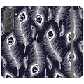 Feathers in Bloom Vegan Leather — S22 Wallet Case — Finnaij