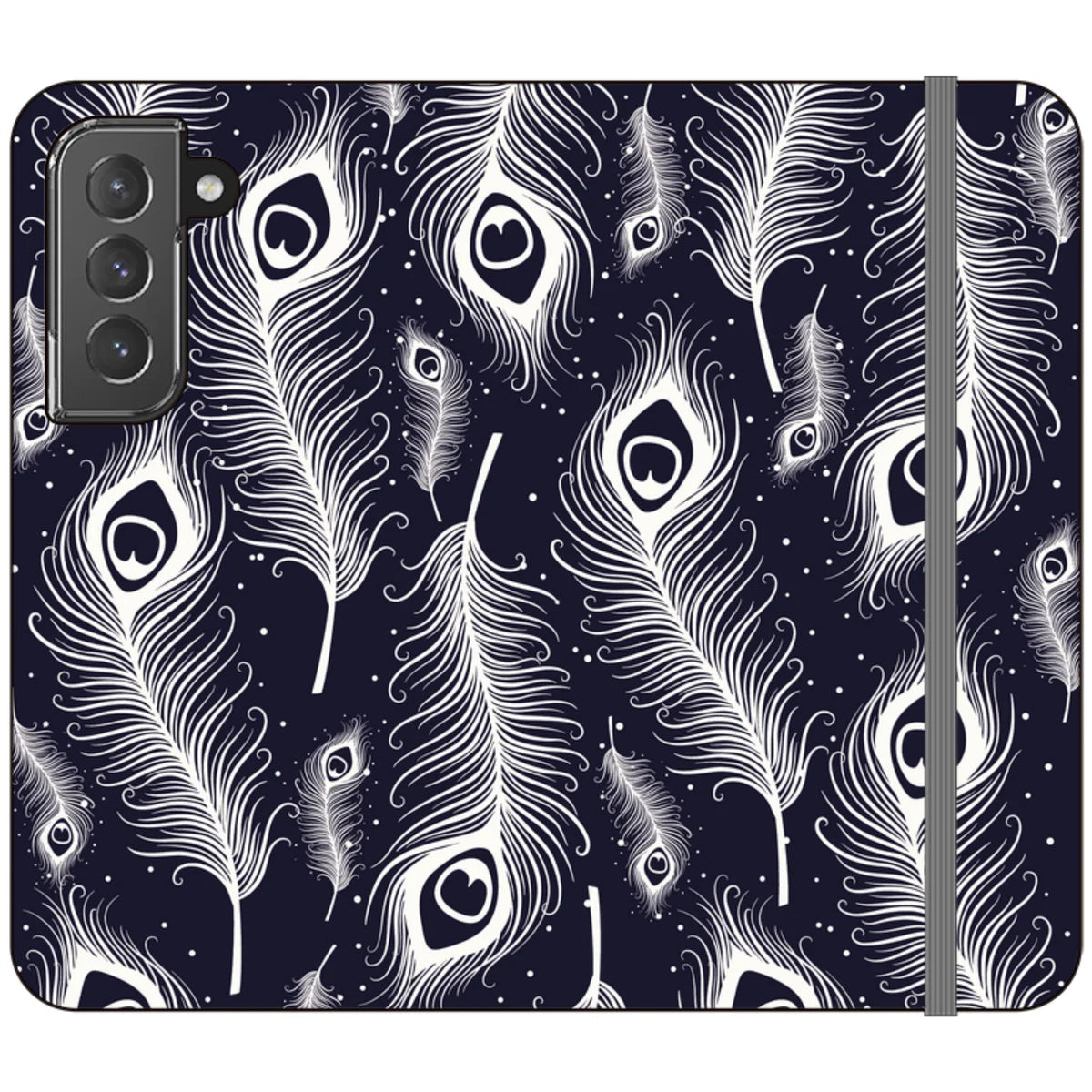 Feathers in Bloom Vegan Leather — S22 Wallet Case — Finnaij