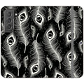 Feathers in Bloom Black — S22 Wallet Case — Finnaij