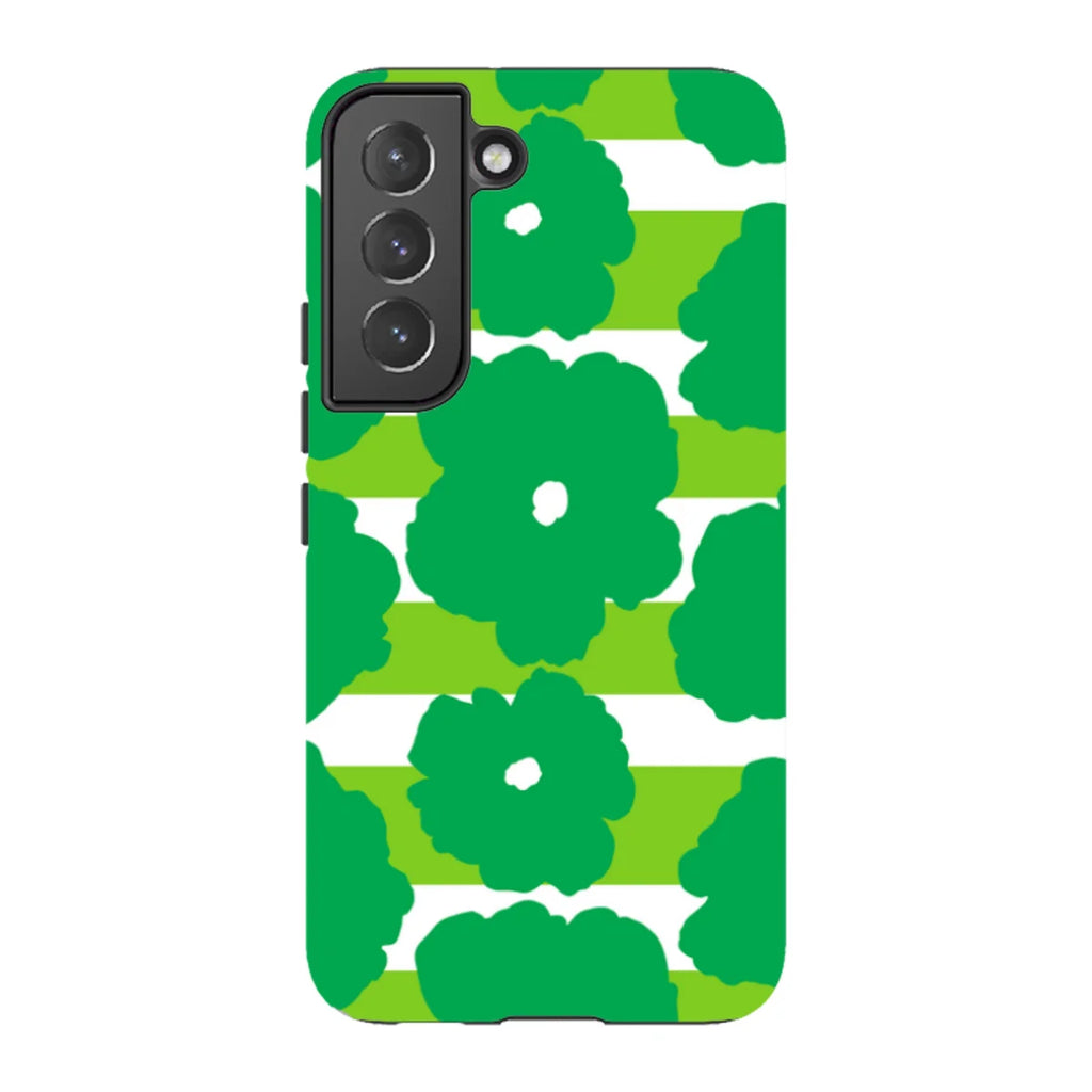 Bold Floral Green — S22 Tough Case — Finnaij