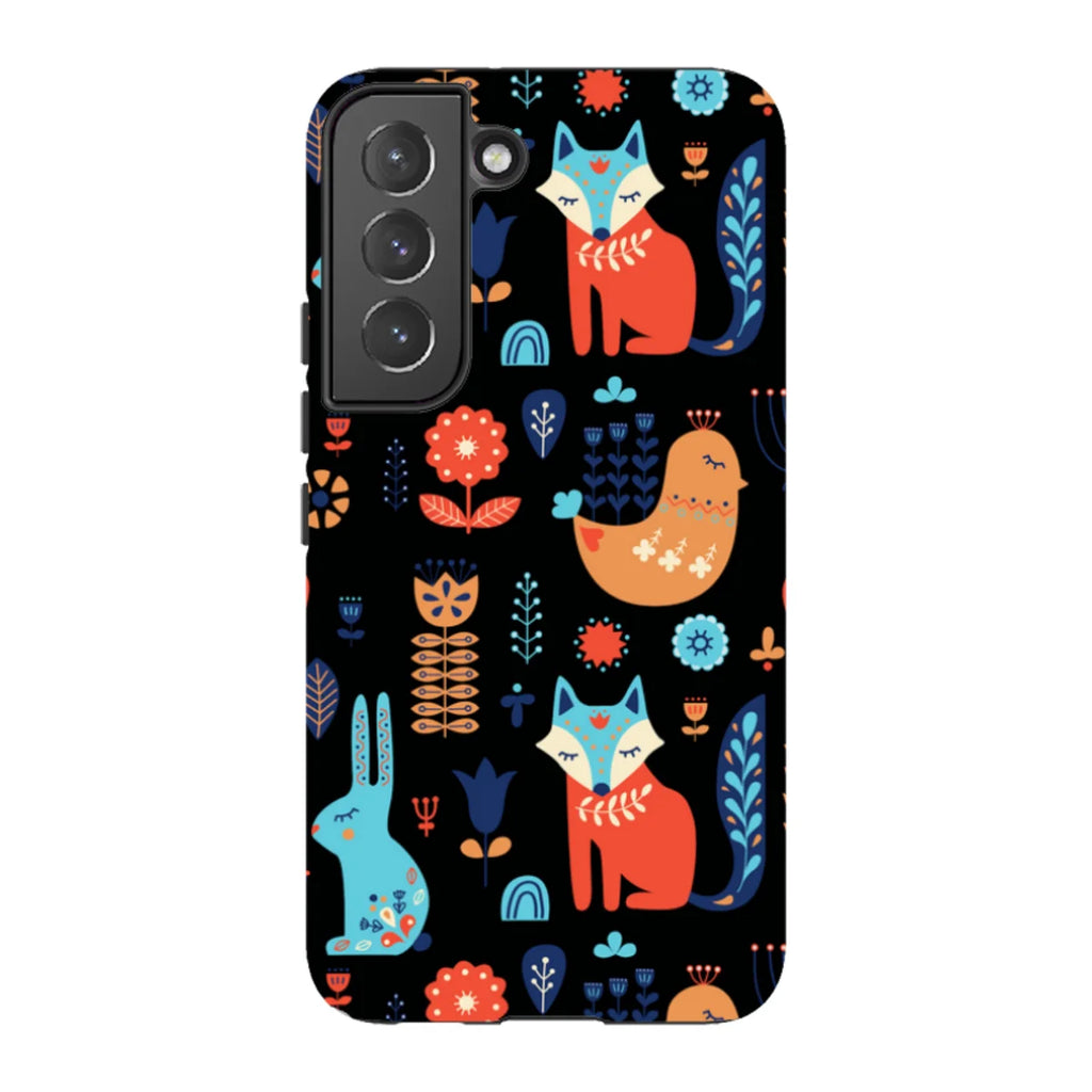 Nordic Ornament Black — S22 Tough Case — Finnaij