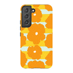 Bold Floral Orange — S22 Tough Case — Finnaij