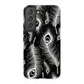 Feathers in Bloom Black — S22 Tough Case — Finnaij