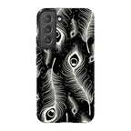 Feathers in Bloom Black — S22 Tough Case — Finnaij