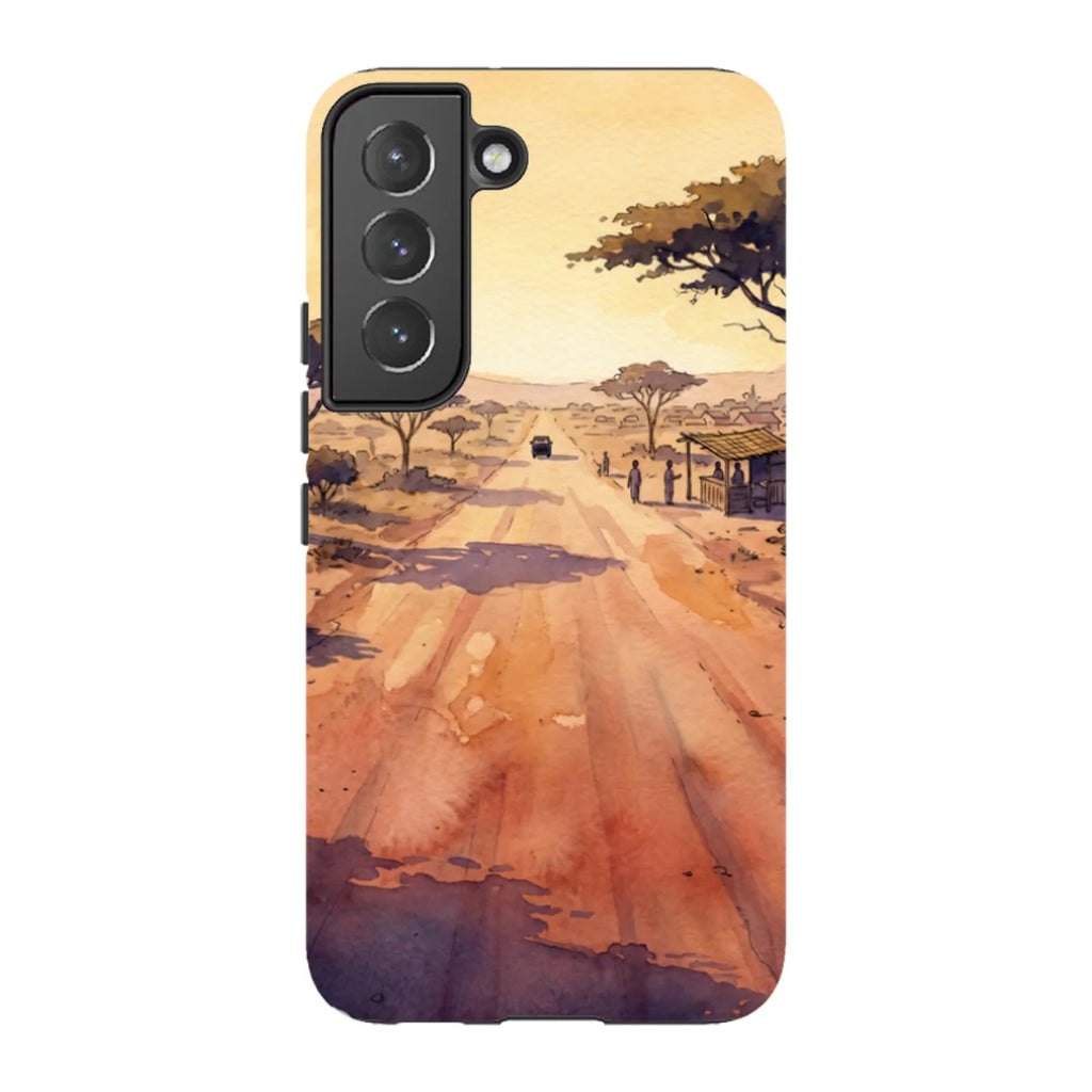Laterite Road Golden Hour by Tobi Akinyemi — S22 Tough Case — Finnaij