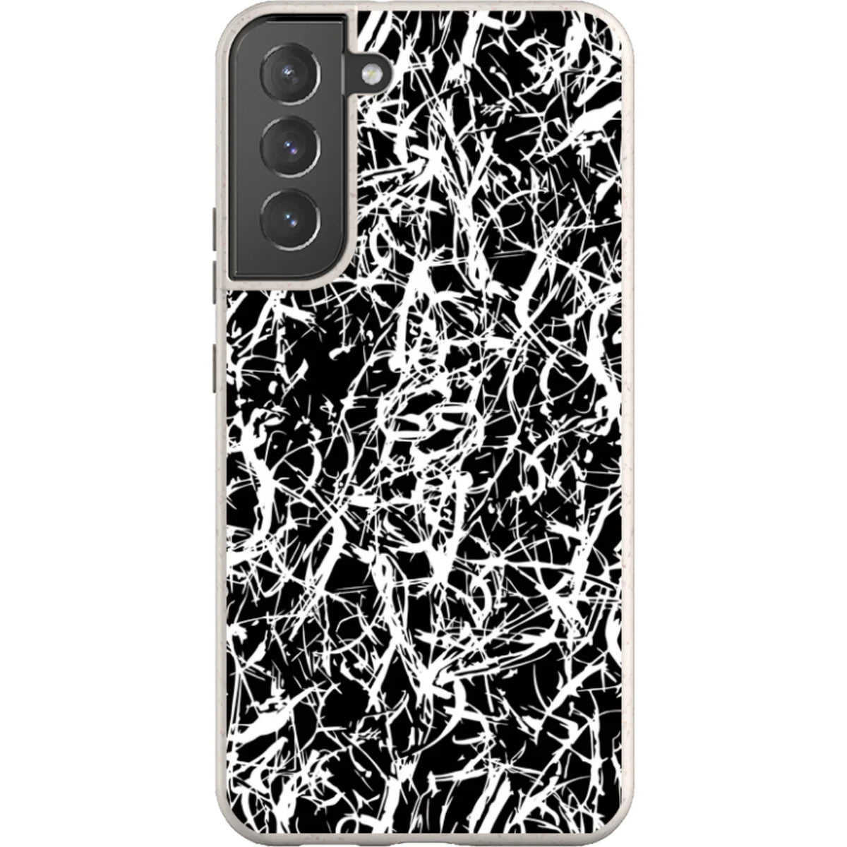 Black-White Grunge — S22 Plus Samsung Galaxy Bio-degradable Case — Finnaij