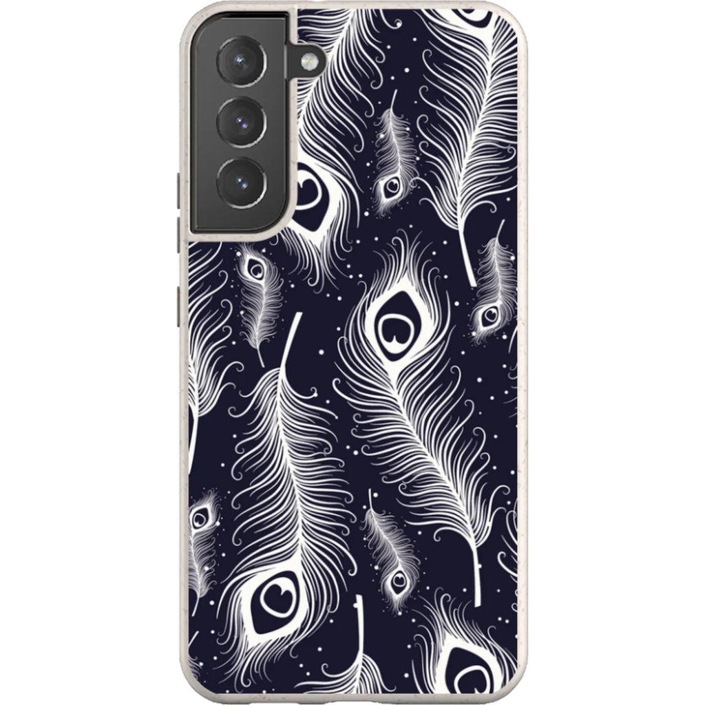 Feathers in Bloom — S23 Ultra Samsung Galaxy Bio-degradable Case — Finnaij