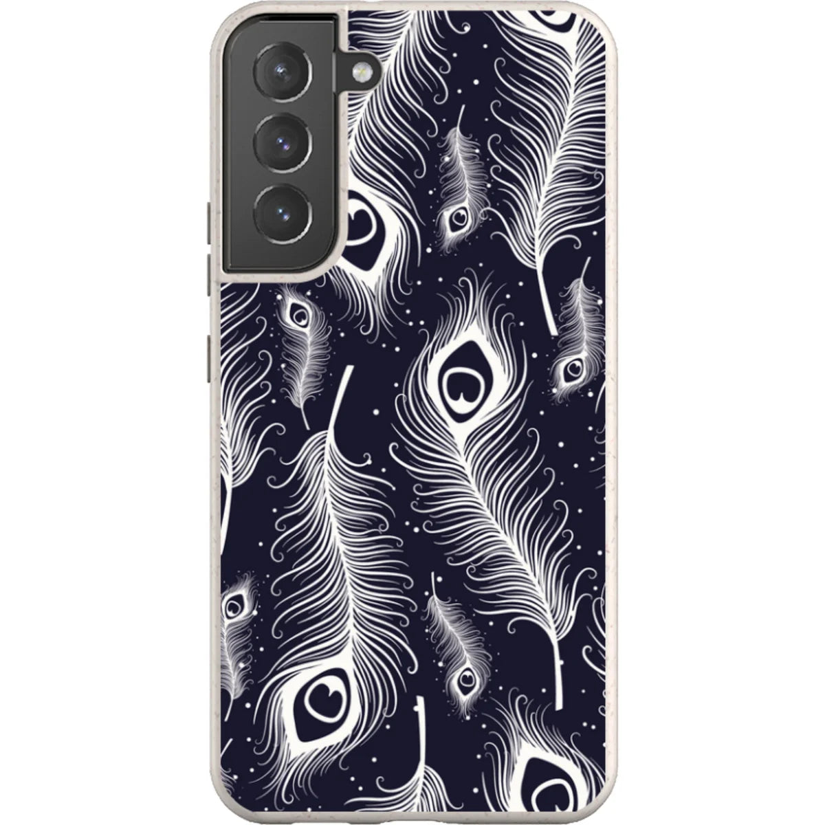 Feathers in Bloom — S23 Ultra Samsung Galaxy Bio-degradable Case — Finnaij