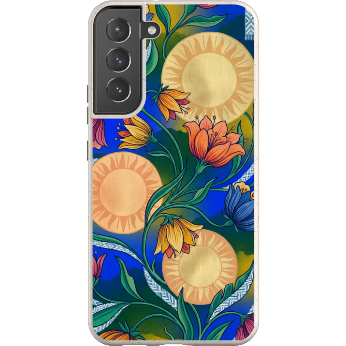 Midnight Sun Garden by Aino Kallio — S22 Plus Samsung Galaxy Bio-degradable Case — Finnaij