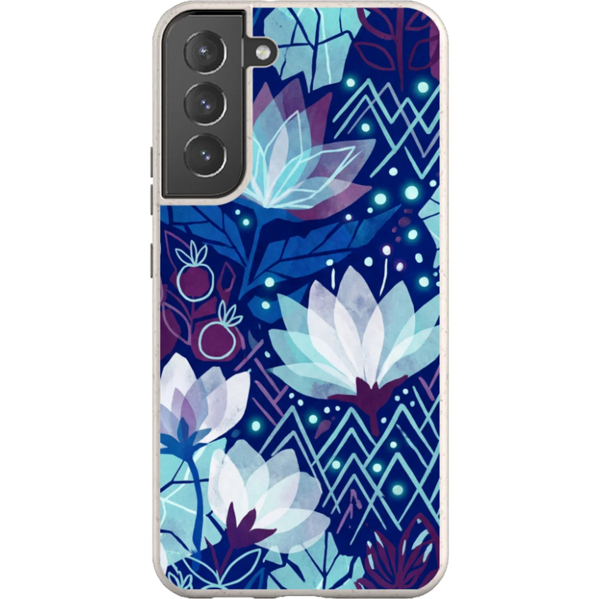 Frozen Lake Petals by Aino Kallio — S22 Plus Samsung Galaxy Bio-degradable Case — Finnaij