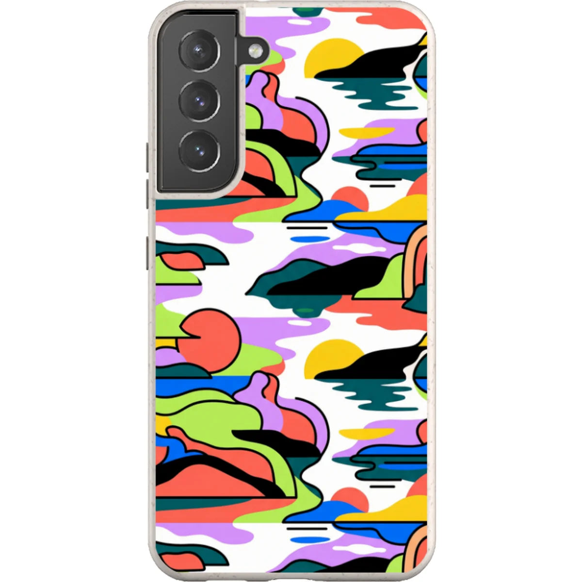 Archipelago Color Motion by Salla Niemi — S22 Plus Samsung Galaxy Bio-degradable Case — Finnaij