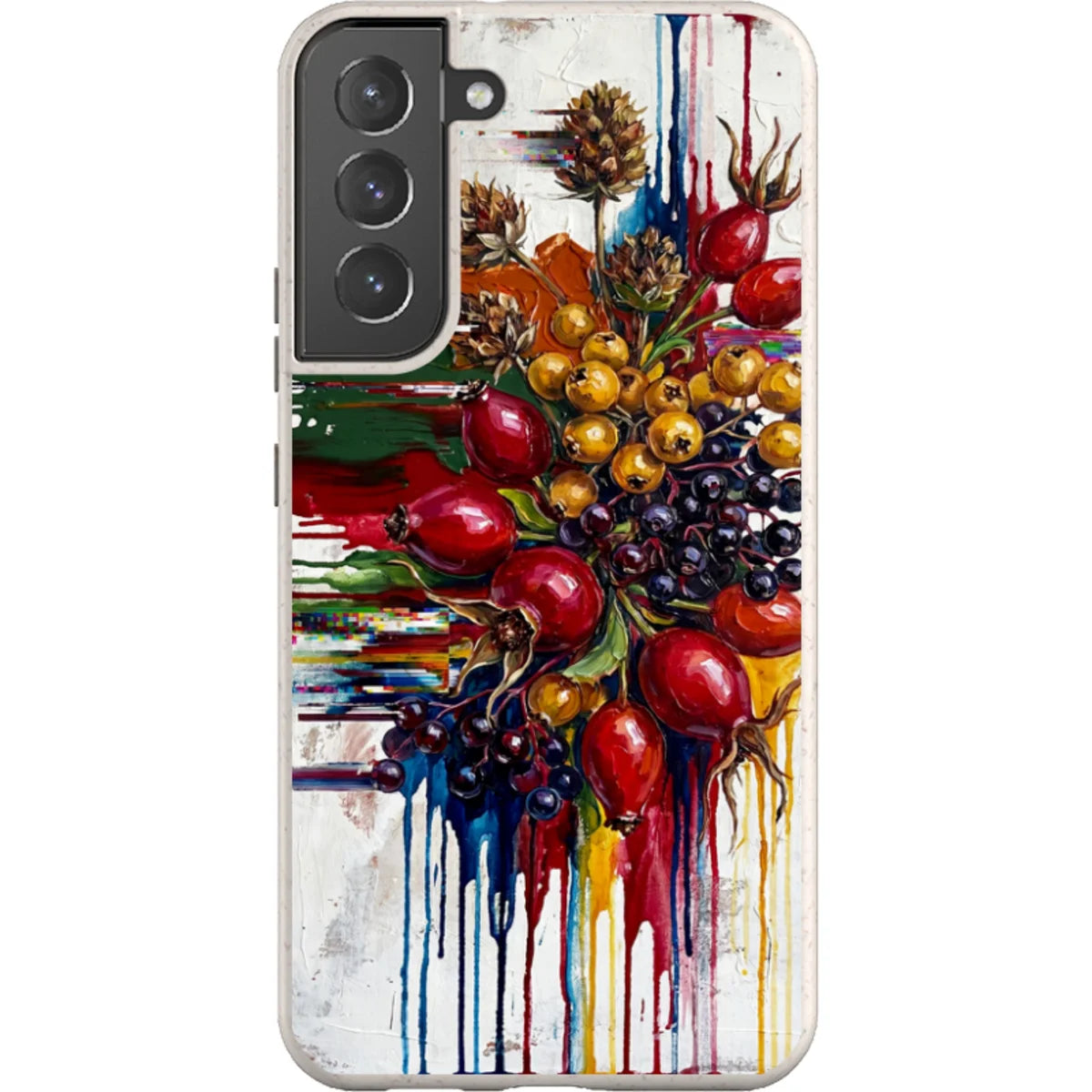Autumn Berries and Botanicals by Frida Lövström — S22 Plus Samsung Galaxy Bio-degradable Case — Finnaij