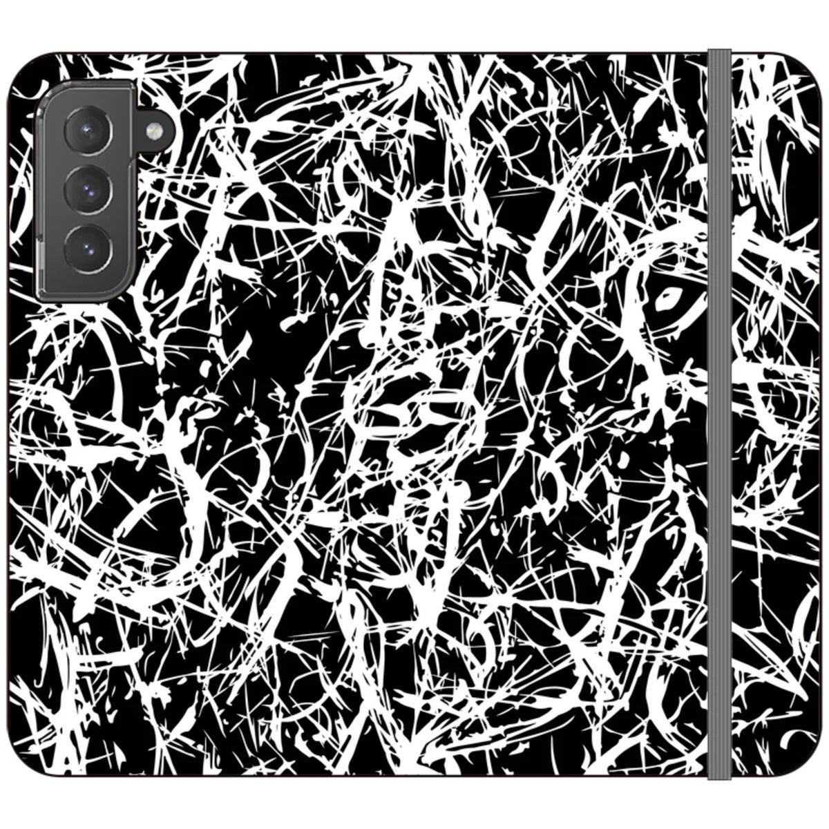 Black-White Grunge — S22 Plus Wallet Case — Finnaij