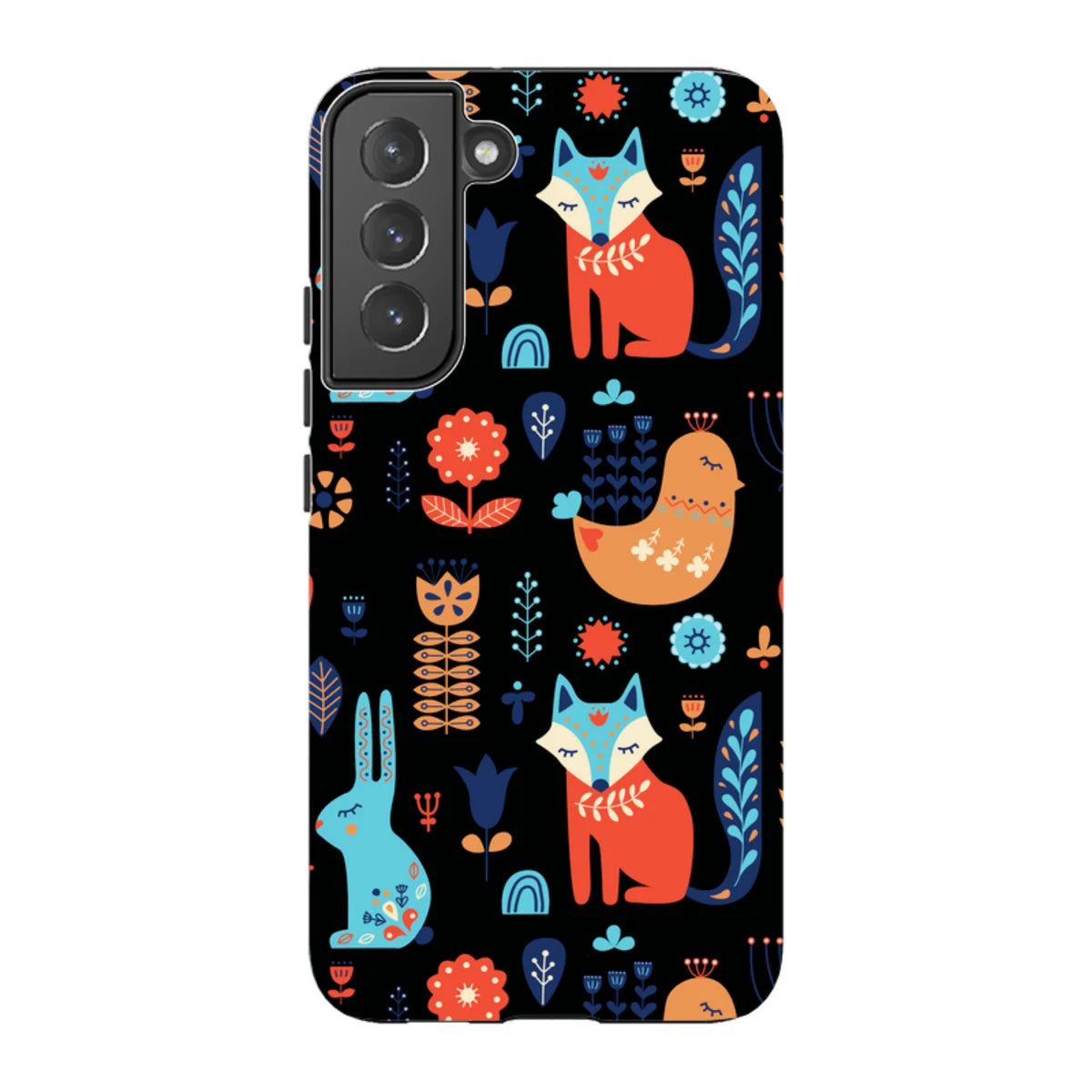 Nordic Ornament Black — S22 Plus Tough Case — Finnaij