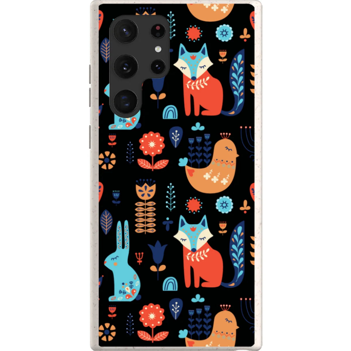 Nordic Ornament Black — S22 Ultra Samsung Galaxy Bio-degradable Case — Finnaij