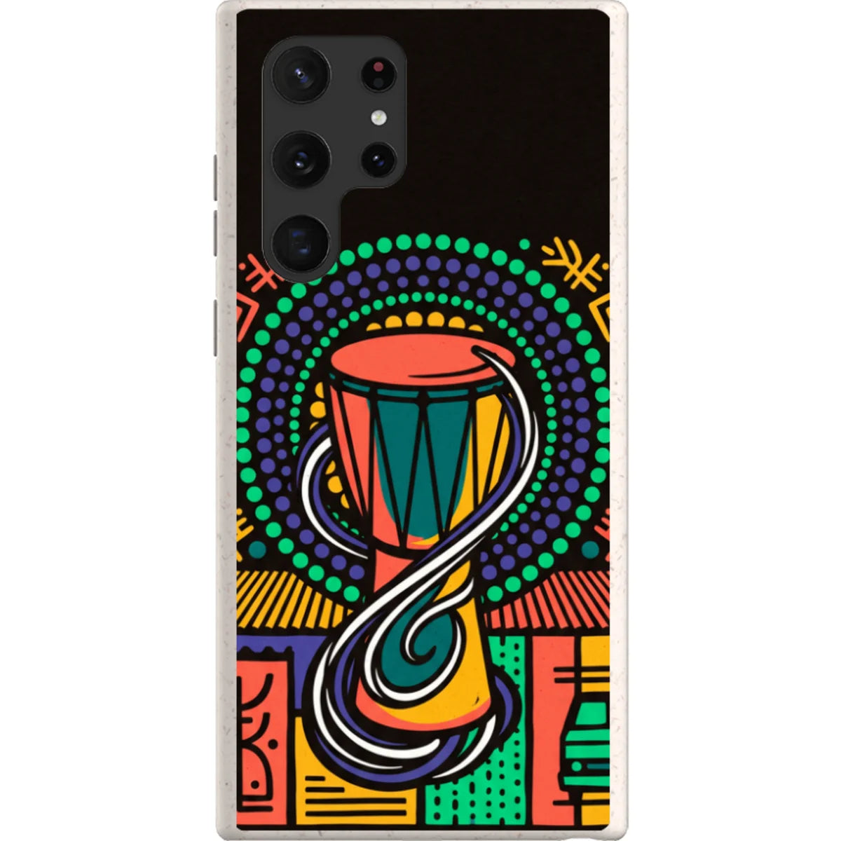 Talking Drum Halo by Ada Okoye — S22 Ultra Samsung Galaxy Bio-degradable Case — Finnaij