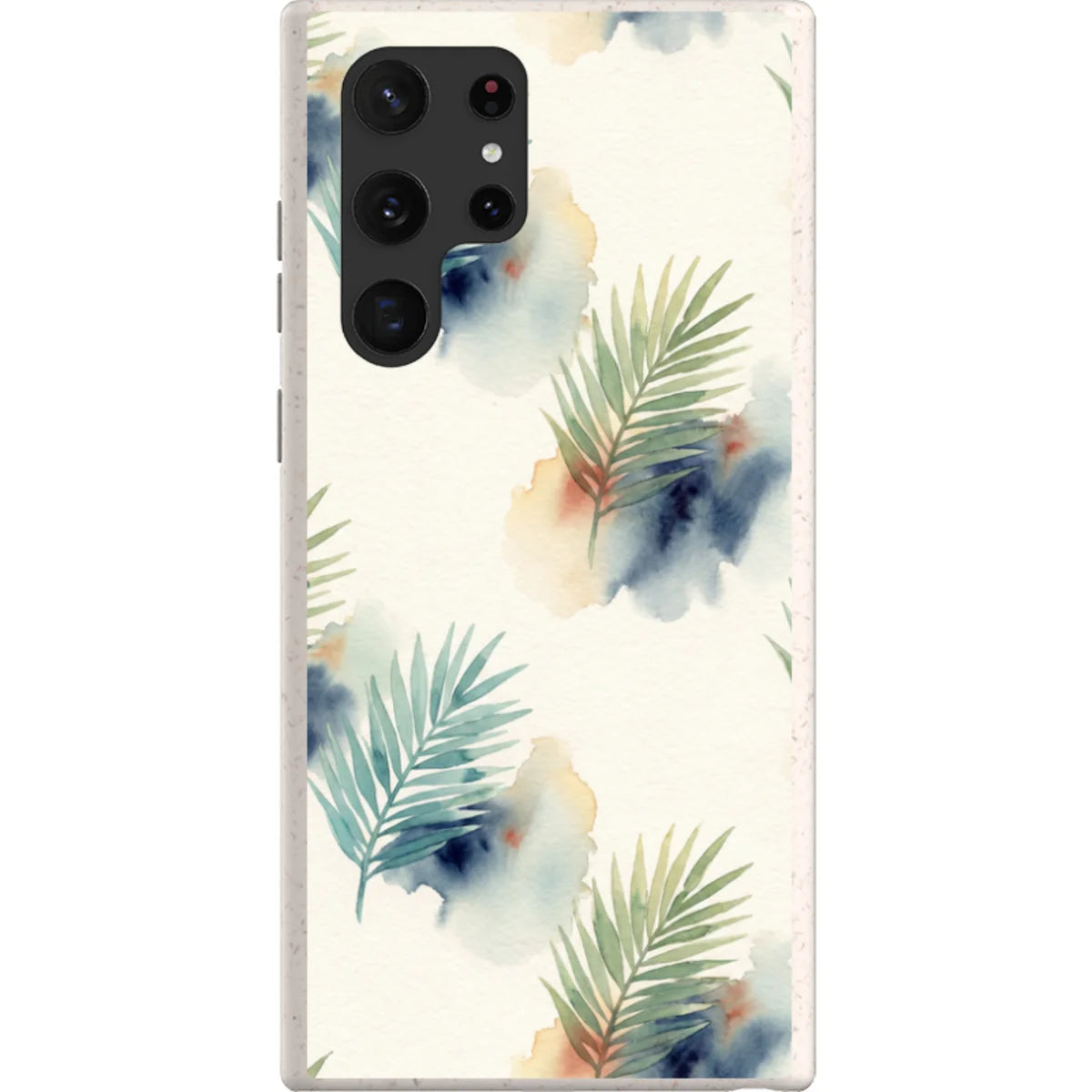 Palm Frond Breeze Pattern by Tobi Akinyemi — S22 Ultra Samsung Galaxy Bio-degradable Case — Finnaij