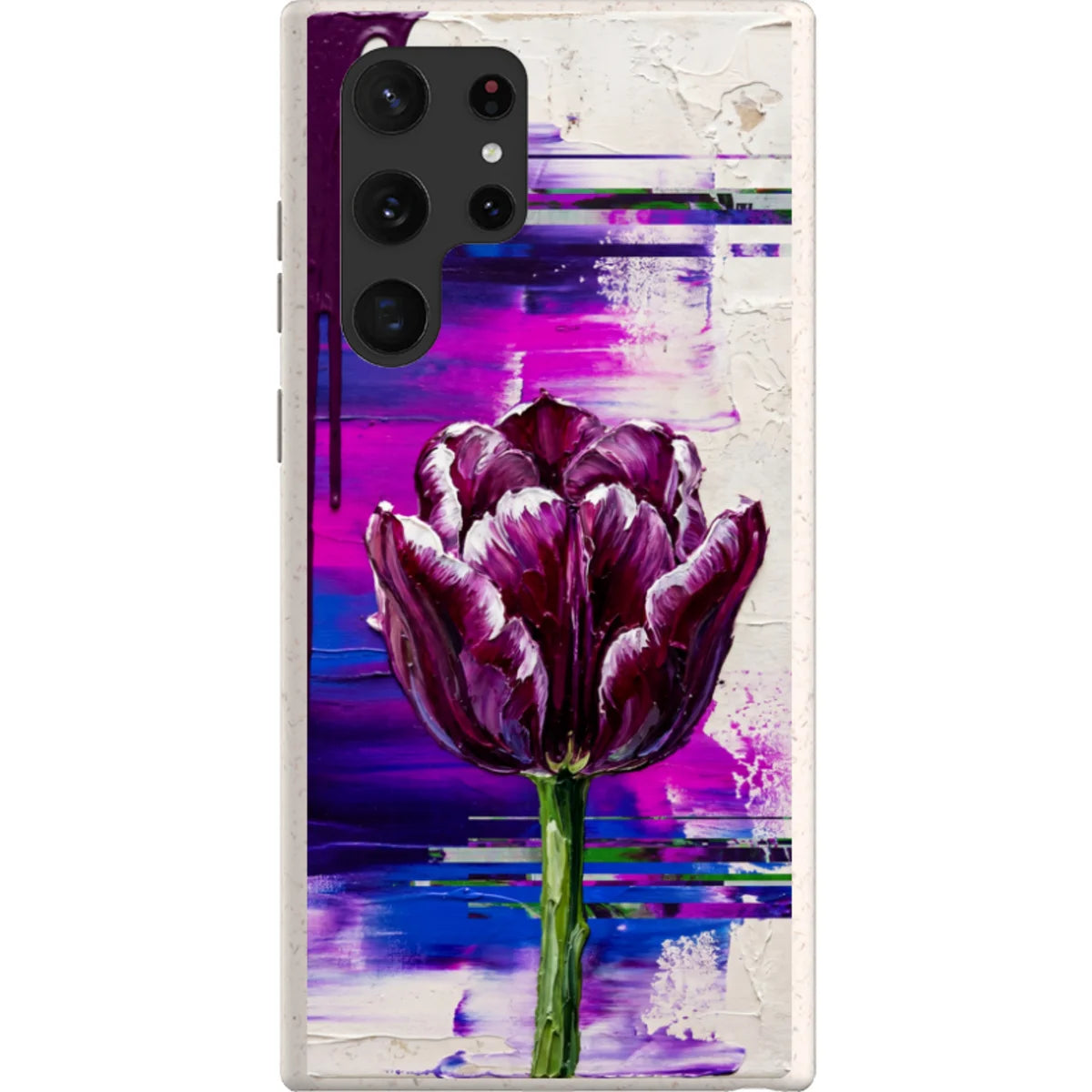 Single Dramatic Tulip by Frida Lövström — S22 Ultra Samsung Galaxy Bio-degradable Case — Finnaij