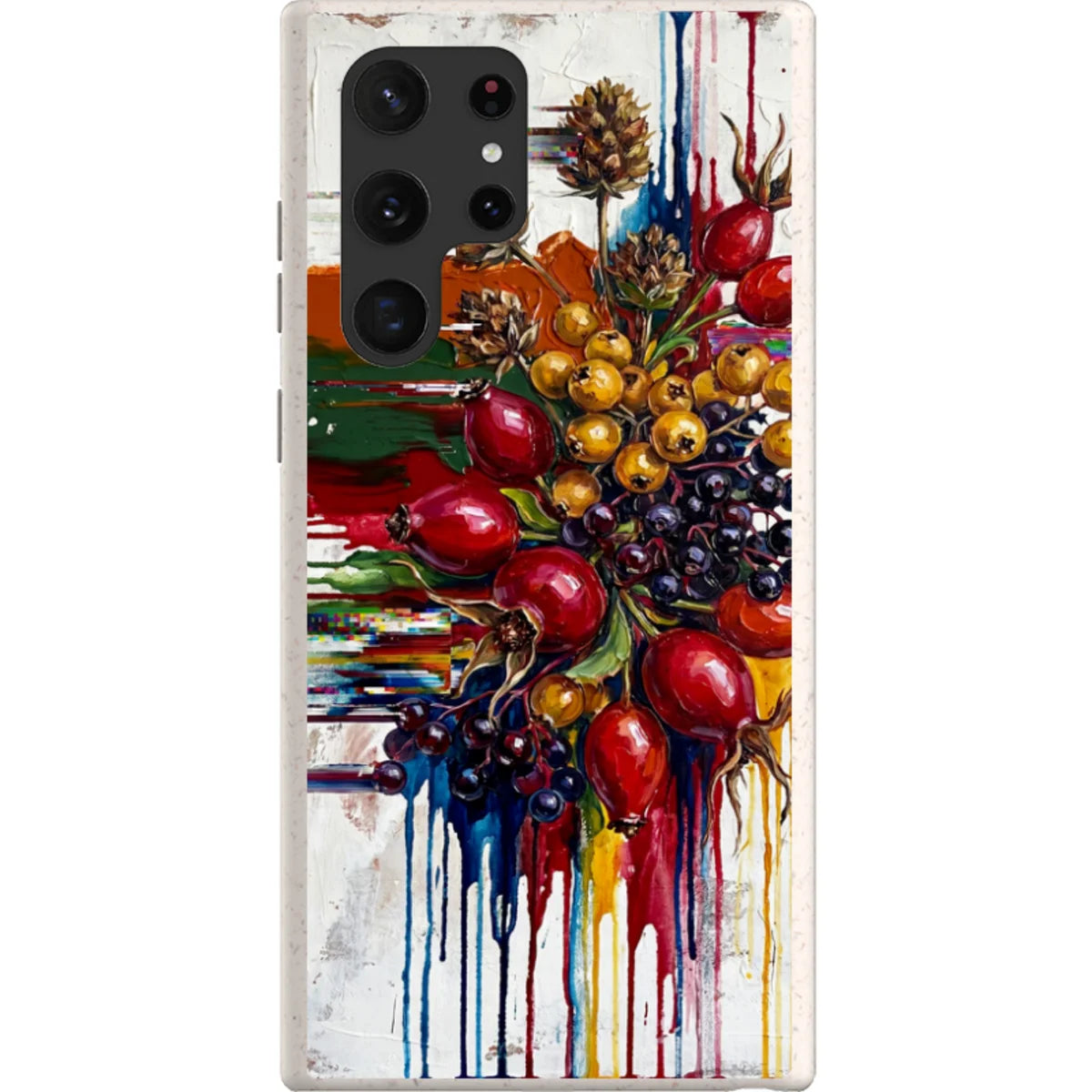 Autumn Berries and Botanicals by Frida Lövström — S22 Ultra Samsung Galaxy Bio-degradable Case — Finnaij